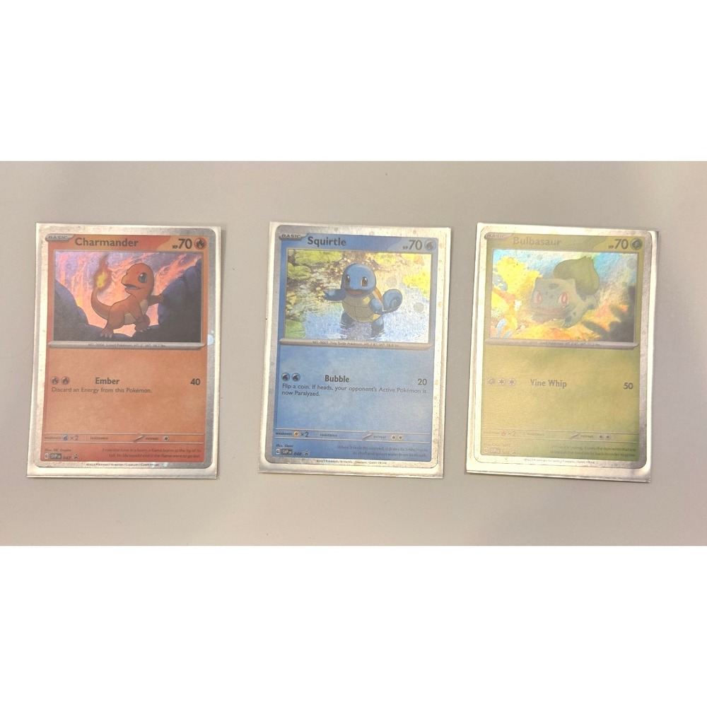 Pokémon Scarlet &‎ Violet 151 Promo Card Set | Bulbasaur • Charmander • Squirtle